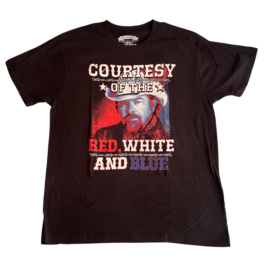 I Love My Freedom Men’s Black Toby Keith Courtesy T-shirt